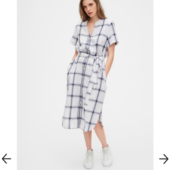 midi shirt dress gap
